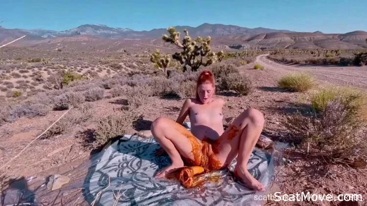 Breathtaking Freckledred Adult Film Stars Al Fresco Anal Scat With Artificial Phallus Penetration